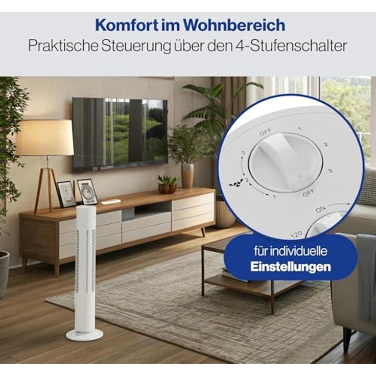 Clatronic TVL 3770 Turmventilator, 35 Watt weiß – Bild 5