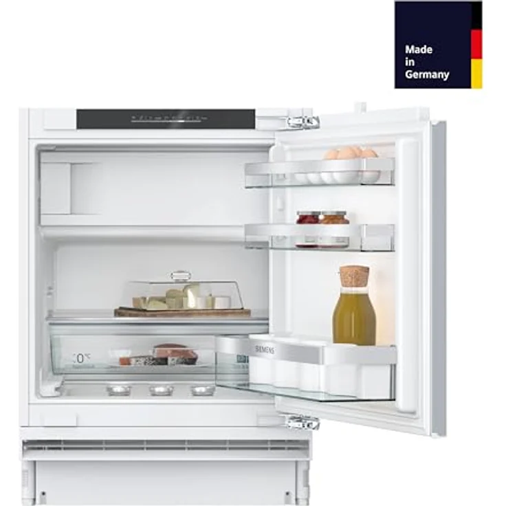 SIEMENS KU22LADD0, iQ500 Smarter Unterbau-Kühlschrank mit Gefrierfach, 110 L, hyperFresh Schublade, Sehr leise 35 dB, softClose Flachscharnier mit Softeinzug – Bild 2
