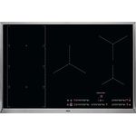 AEG IKE8547SXB Autarkes Kochfeld / Induktion / Serie 6000 mit FlexiBridge / Hob²Hood / 80 cm / Edelstahlrahmen / 5 Kochzonen / Flexi-Bridge-Funktion / Powerfunktion / Kindersicherung