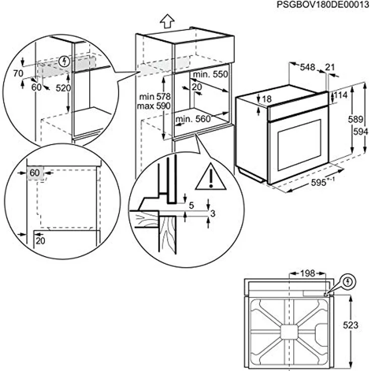 AEG Einbaubackofen BPS335061M – Bild 13