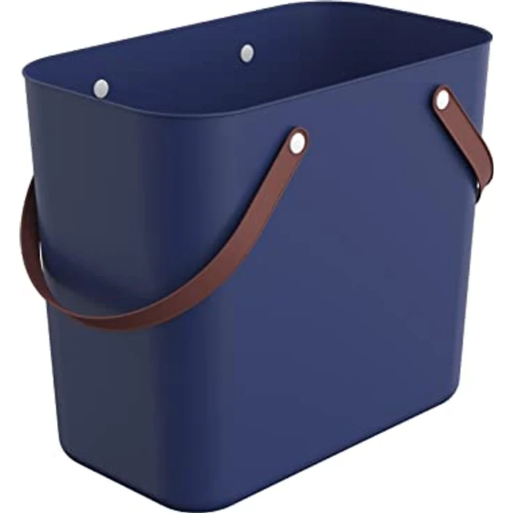 Rotho Albula Einkaufskorb, Kunststoff (PP recycelt), blau, 25l, (40 x 23,5 x 34 cm) – Bild 1