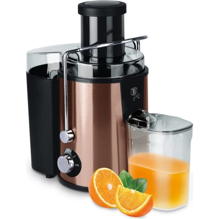 Berlinger Haus Entsafter BH9459, 850 W, Roségold-Design, 2 Geschwindigkeiten