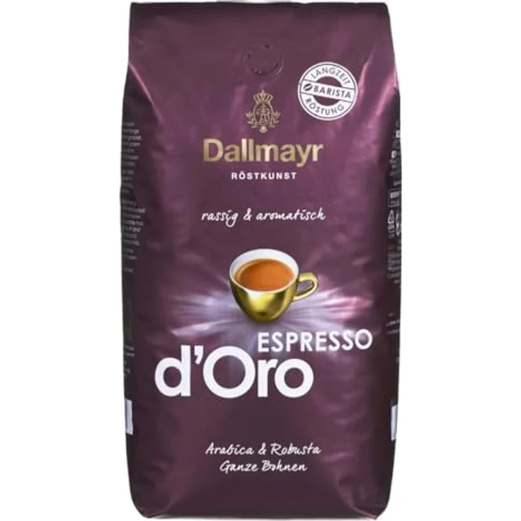 Dallmayr Espresso d'Oro Kaffee, Bohnenkaffee, Röstkaffee, ganze Bohnen, Kaffeebohnen, 1000 g – Bild 3