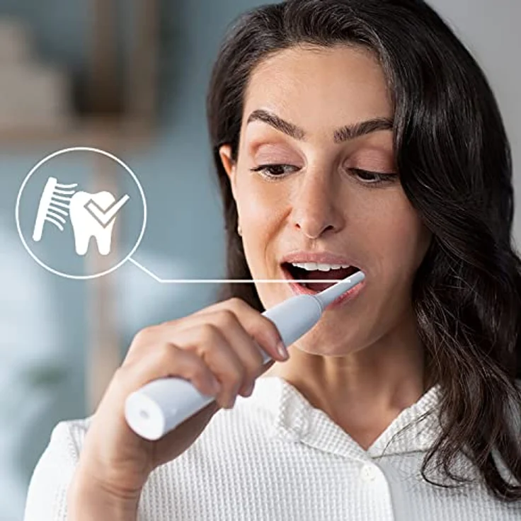 Philips Sonicare 3100 Series elektrische Zahnbürste mit Schalltechnologie, mit Drucksensor und Bürstenkopf-Wechselanzeige, weiß (Modell HX3671/13) – Bild 4