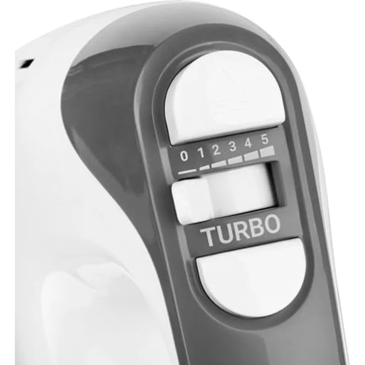 Emerio Handmixer HM-130365, Handmixer mit 5 Geschwindigkeiten und Turbotaste, extra langen Schneebesen und Knethaken – Bild 3