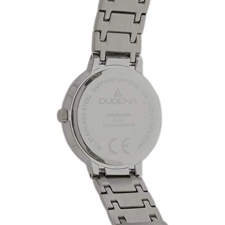 Dugena Damen Armbanduhr Cosima 4460996 Saphirglas 33mm silberfarben – Bild 3