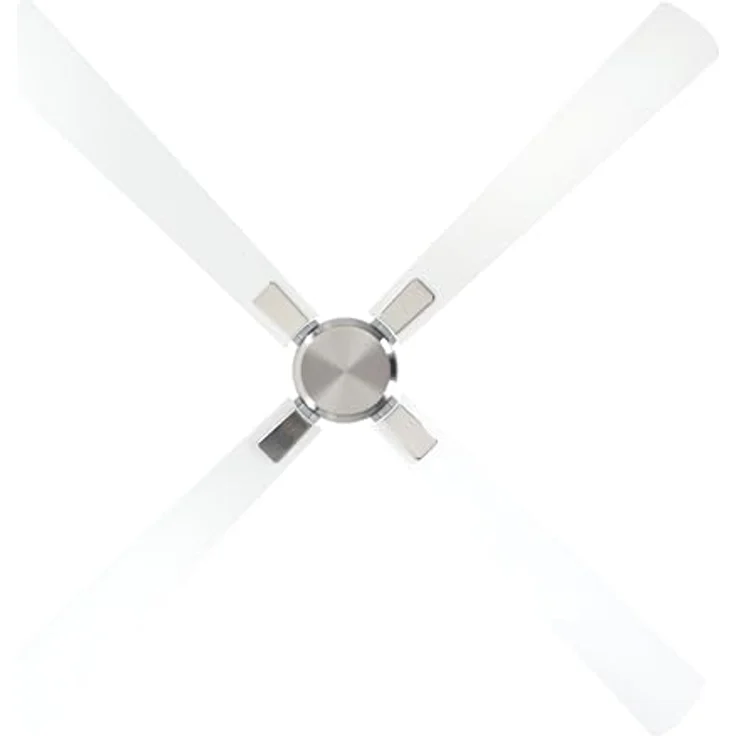 CasaFan ECO NEO III 152 BN-WE/LG, WiFi Deckenventilator mit Fernbedienung, Timer, Flügel in Weiß/Lichtgrau, Chrom (gebürstet) – Bild 6