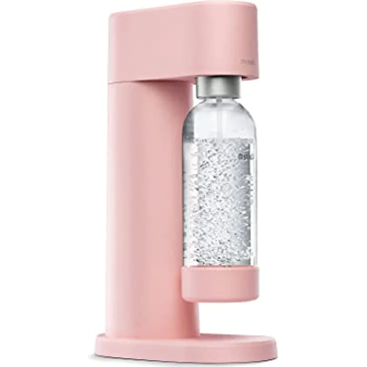 Mysoda Woody Wassersprudler, inkl. 1 Liter PET-Flasche, 60L CO2-Zylinder, pink – Bild 4
