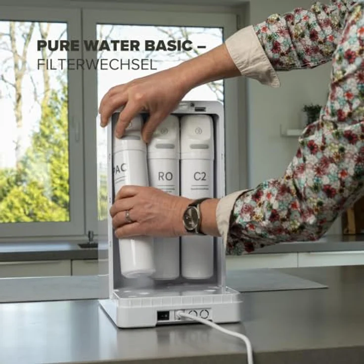 Health Rise Pure Water Basic, Umkehrosmose Wasserfilter mit 7 Liter Tank und Heißwasserfunktion für Haushalt und Büro – Bild 7