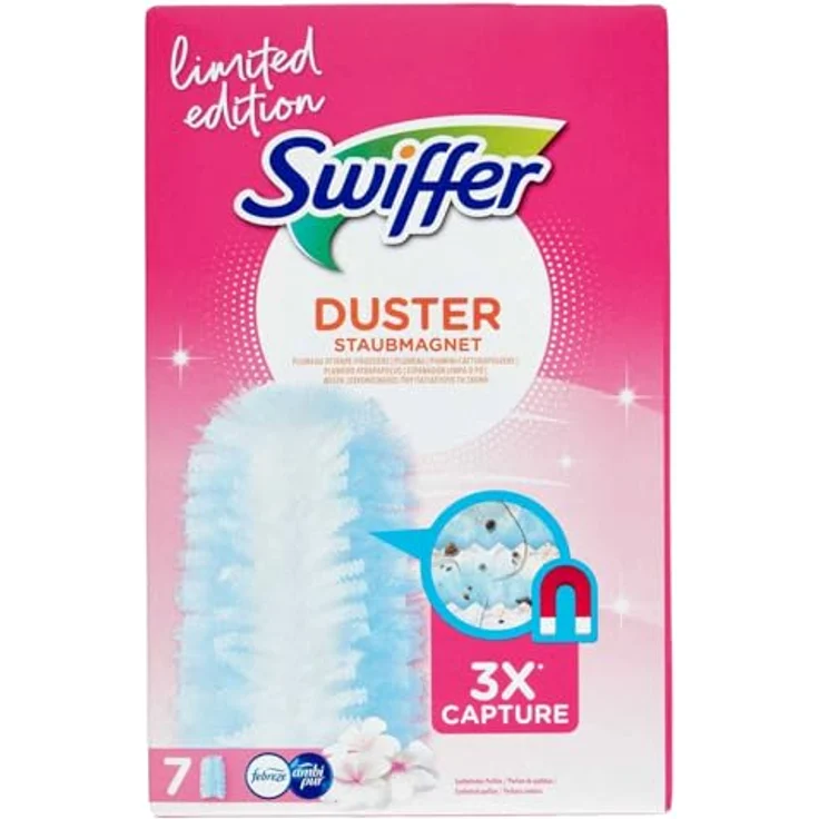 Swiffer Duster Limited Edition, Staubwedel mit elektrostatischer Technologie, 7 Stück, parfümiert – Bild 1