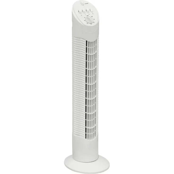 Bestron Turmventilator mit Schwenkfunktion, 3 Leistungsstufen, Höhe: 75 cm, 35 W, Weiß