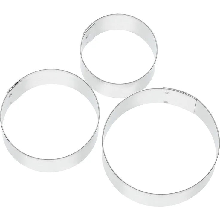 Kaiser Terrassen-Ausstechform-Set, 3-teilig, Ring Weihnachten, Premium Qualität, leichtes präzises, Ausstechen sichere, angenehme Handhabung