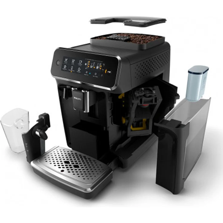Philips 3200 Serie EP3241-50 LatteGo Kaffeevollautomat mit integriertem Mahlwerk, 5 Kaffeespezialitäten (LatteGo Milchsystem), schwarz – Bild 4