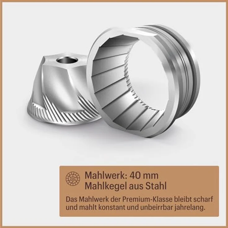 Baratza Encore ESP 230V, Elektrische Kaffeemühle mit zweistufigem Mahlwerk für Espresso und Filterkaffee, Schwarz – Bild 5