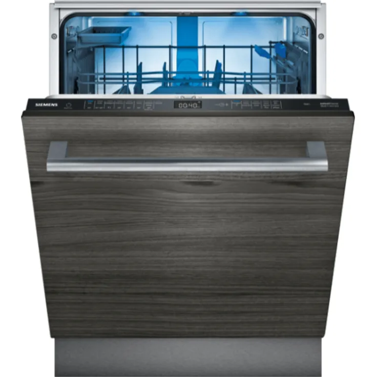 Siemens Extraklasse SX65ZX01BD, vollintegrierbarer Geschirrspüler mit 8 Programmen, schwarz, Energieeffizienzklasse C, 13 Maßgedecke, App-Steuerung, AquaStop