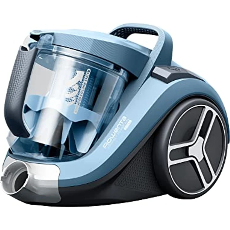 Rowenta RO4B11 Compact Power XXL beutelloser Bodenstaubsauger | 900 Watt | 3-stufiges Filtersystem | XXL Fassungsvermögen | kompakt | 8,80 m Reinigungsradius | Blau – Bild 2