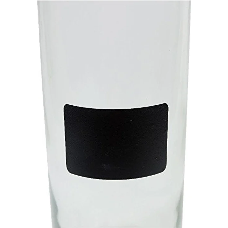 Viva Haushaltswaren 2 x kleine Glasflasche 330 ml leer mit Bügelverschluss aus Porzellan zum Befüllen, als transparente Saftflasche und Ölflasche verwendbar (inkl. 2 Beschriftungsetiketten) – Bild 5