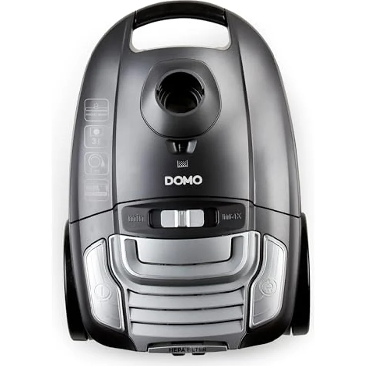 Domo DO7285S Bodenstaubsauger mit Beutel, 700 Watt, 10 m Aktionsradius, anthrazit – Bild 4