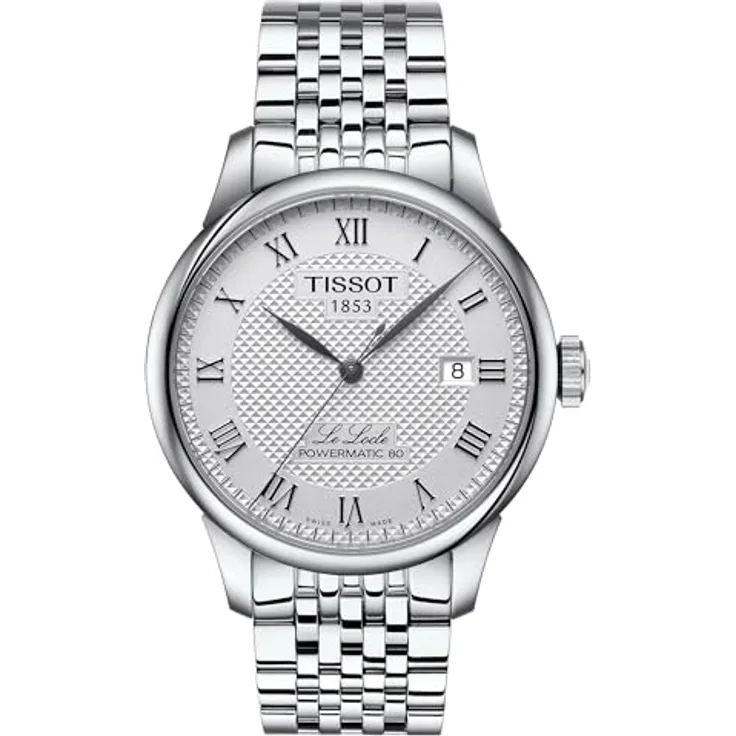 Tissot Herrenuhr Le Locle Automatic T006.407.11.033.00, Edelstahl mit römischem Zifferblatt und Datumsanzeige