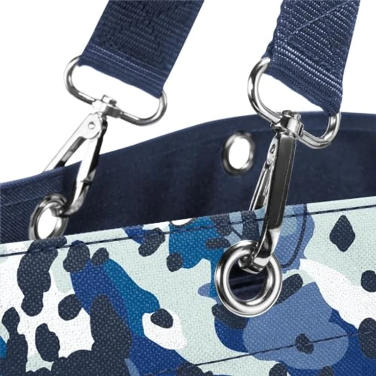 reisenthel shopper XL flora blue, Geräumige Shopping Bag mit wasserabweisendem Material und 35l Volumen – Bild 2