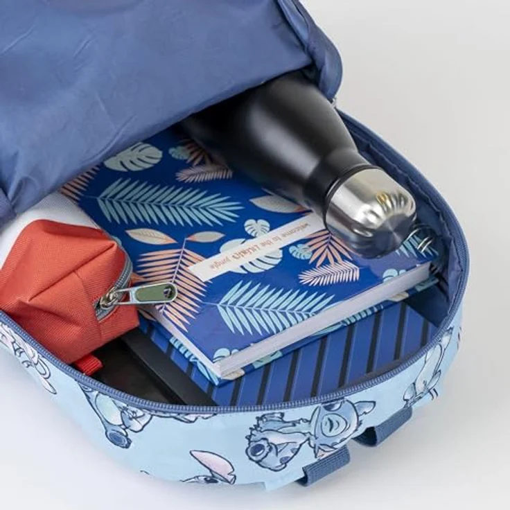 Lilo & Stitch Freizeitrucksack, stylischer Rucksack mit 33 CM Höhe, blau für Kinder – Bild 3