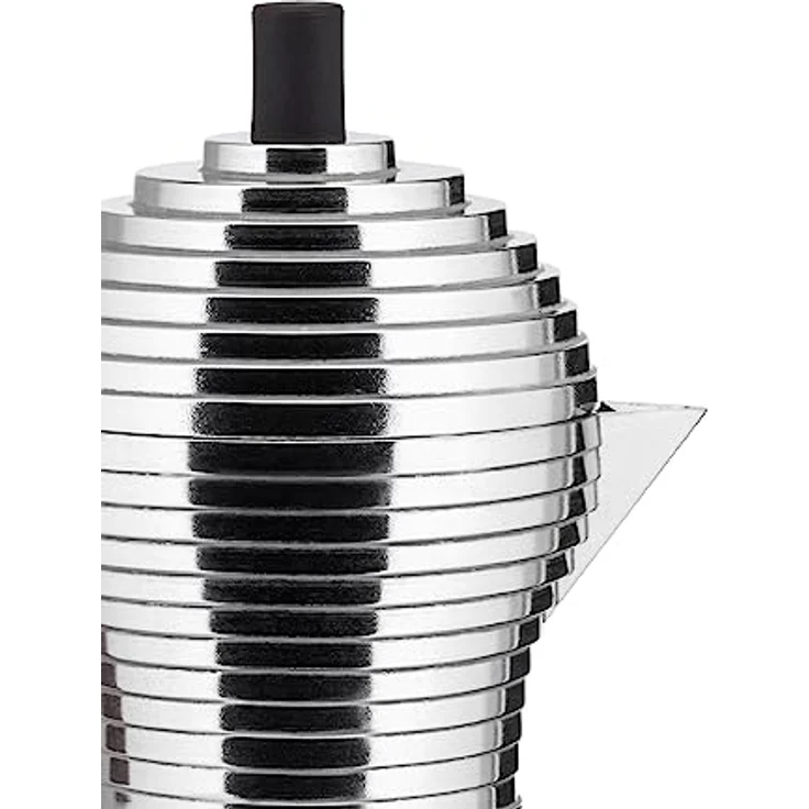Alessi Kaffeekanne, schwarz, Aluminium, 8.3 x 10.5 x 35 cm – Bild 6