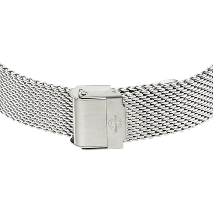 Master Time MTGA-10963-32M, Funk Quarz Herren Uhr Analog-Digital mit silberfarbenem Edelstahl-Milanaisearmband und türkisfarbenem Zifferblatt, Big Date Funktion, 5 Bar wasserdicht – Bild 3