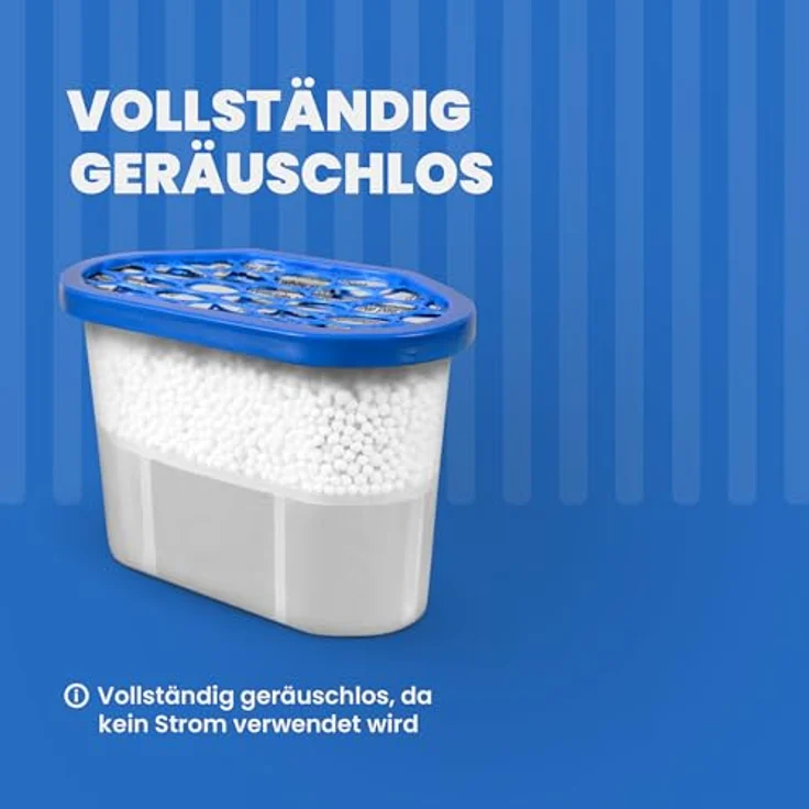 Bestlivings Luftreiniger LE-04209, für 50 m² Räume, 10er Pack - Raumentfeuchter inkl. 230g Granulat, bis 50m² Raumgröße und 550ml Flüssigkeit aufnahmefähig wiederverwendbar – Bild 8