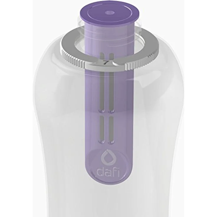 Dafi Flaschenfiltereinsatz lila 2er Set, wasserfilter mit 150 l Filterkapazität und Verschluss – Bild 3