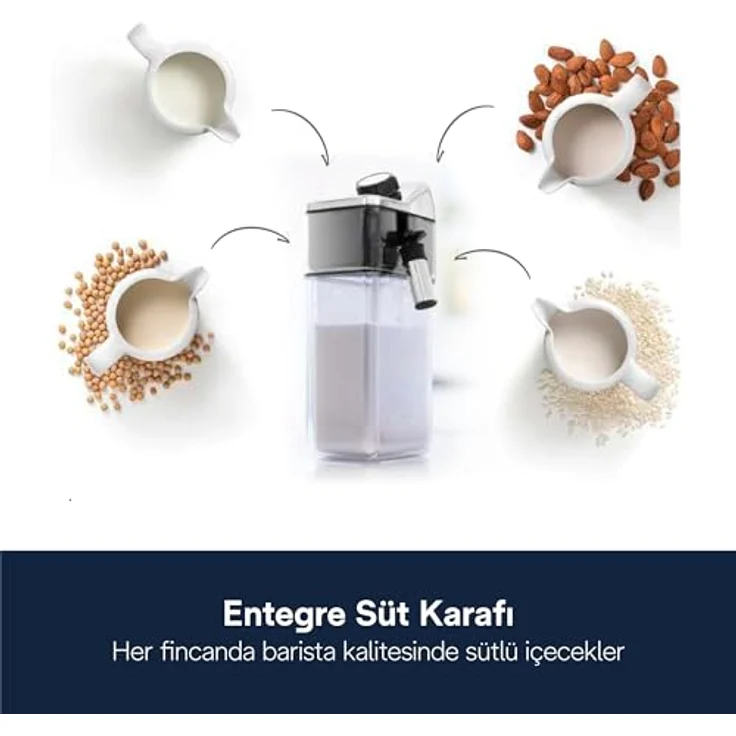 De'Longhi Kaffeevollautomat Magnifica Start Milk - ECAM 223.61.GB, kompakt, mit LatteCrema-Hot-Milchsystem und 13-stufigem Kegelmahlwerk, schwarz – Bild 8