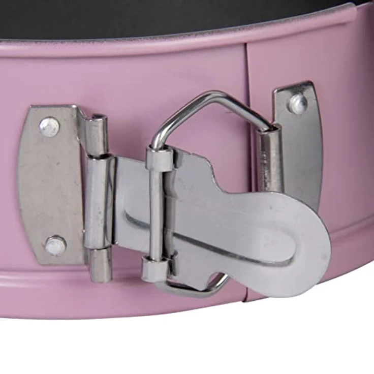 wenco premium Mini-Springform, Rund, Ø 18 cm, Antihaftbeschichtet, Kohlenstoffstahl, Hellrosa (Version 2022) – Bild 3