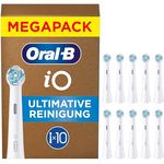 Oral-B iO Ultimative Reinigung, Original Aufsteckbürsten, 'Borsten-in-Borsten' Bündel, Weiß, 10 Stück