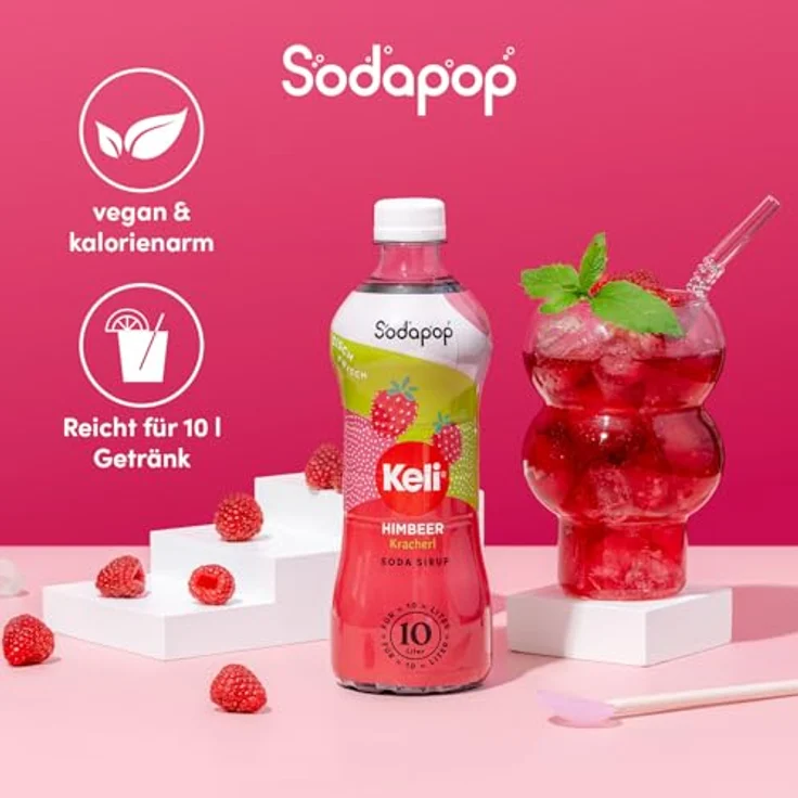 Keli Himbeer Sirup 500ml für 10 Liter - Preisvergleich – Bild 4