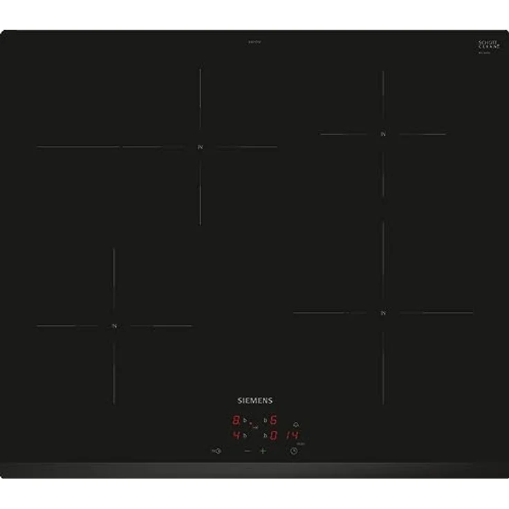 Siemens EI631CFB1E iQ300, Induktionskochfeld, 60 cm, herdgesteuert, Schwarz, Rahmenlos aufliegend, powerBoost, powerInduktion - schneller, sauberer und sicherer kochen, Timer – Bild 1
