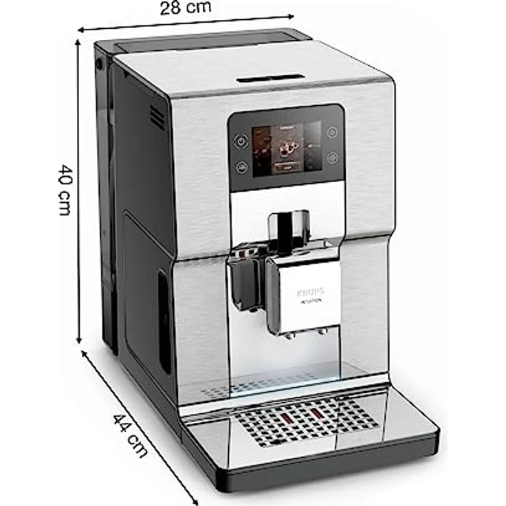 Krups EA877D Intuition Experience+ Kaffeevollautomat, 1550 W, schwarz silber – Bild 3