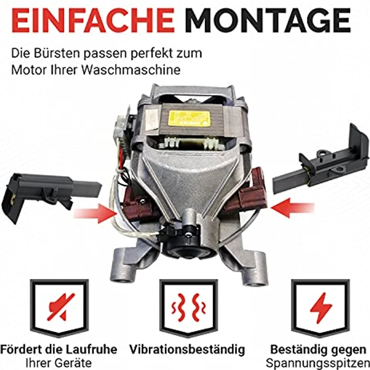 Beko Kohlebürsten 2er Set für Waschmaschinen, Ersatzteil für Vielzahl von Modellen – Bild 5