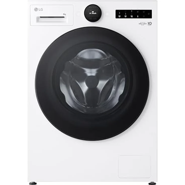 LG F4WX808YC, 8kg Inverter Direct Drive Waschmaschine in Weiß mit TurboWash® und Steam Technologie – Bild 2