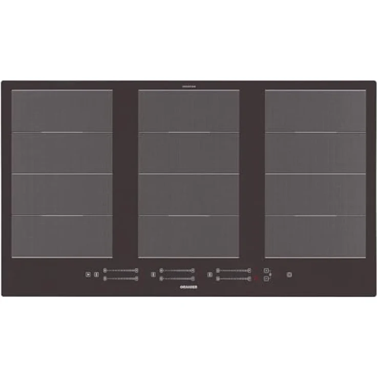 Oranier FLI790, 90 cm Flächeninduktionskochfeld mit 6 Kochzonen, matt, 3-fach Brückenschaltung, Multi-Slider Bedienung, 6-fach Booster, Topferkennung & Timer – Bild 1