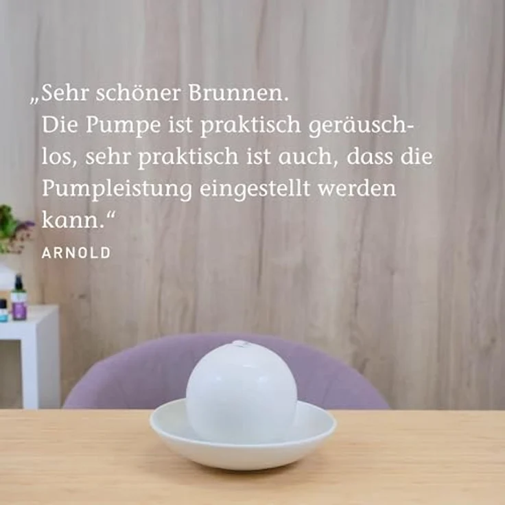 Primavera Duftbrunnen Rondo aus Keramik, Cremeweiß matt – Bild 9