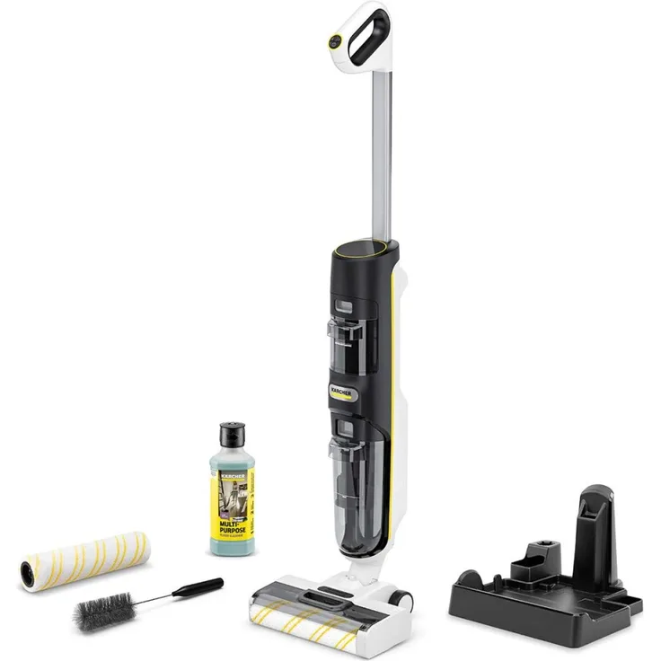 Kärcher FCV 4 Extra+ 3-in-1 Saugwischer mit Xtra!Clean, Dynamic!Control, Hygienic!Spin, Selbstreinigung & Vision!Clean Display mit 4 Modi bis 99% Bakterienentfernung