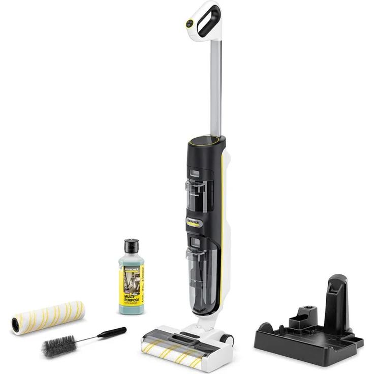 Kärcher FCV 4 Extra+ 3-in-1 Saugwischer mit Xtra!Clean, Dynamic!Control, Hygienic!Spin, Selbstreinigung & Vision!Clean Display mit 4 Modi bis 99% Bakterienentfernung