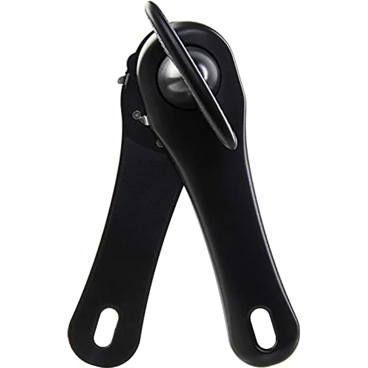wenco premium Sicherheitsdosenöffner, Für Rechts- und Linkshänder, Länge: 17 cm, Kunststoff/Rostfreier Edelstahl, Schwarz