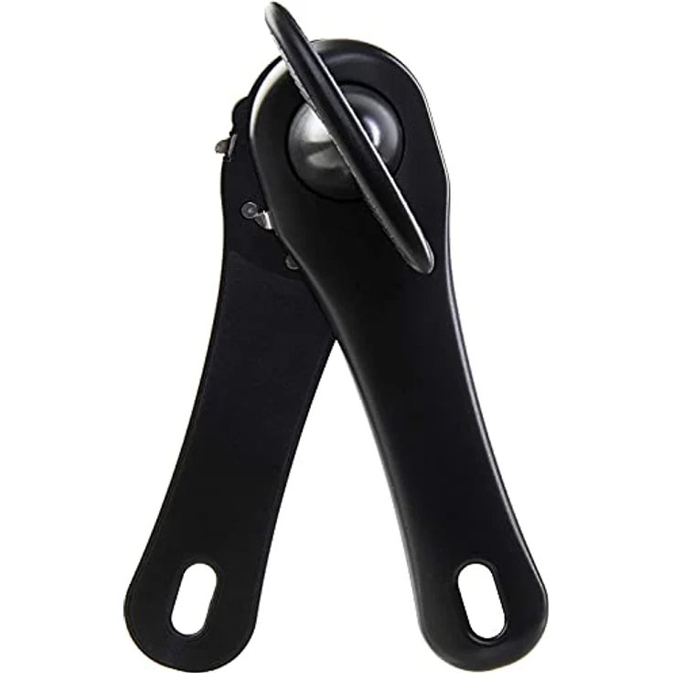 wenco premium Sicherheitsdosenöffner, Für Rechts- und Linkshänder, Länge: 17 cm, Kunststoff/Rostfreier Edelstahl, Schwarz – Bild 1