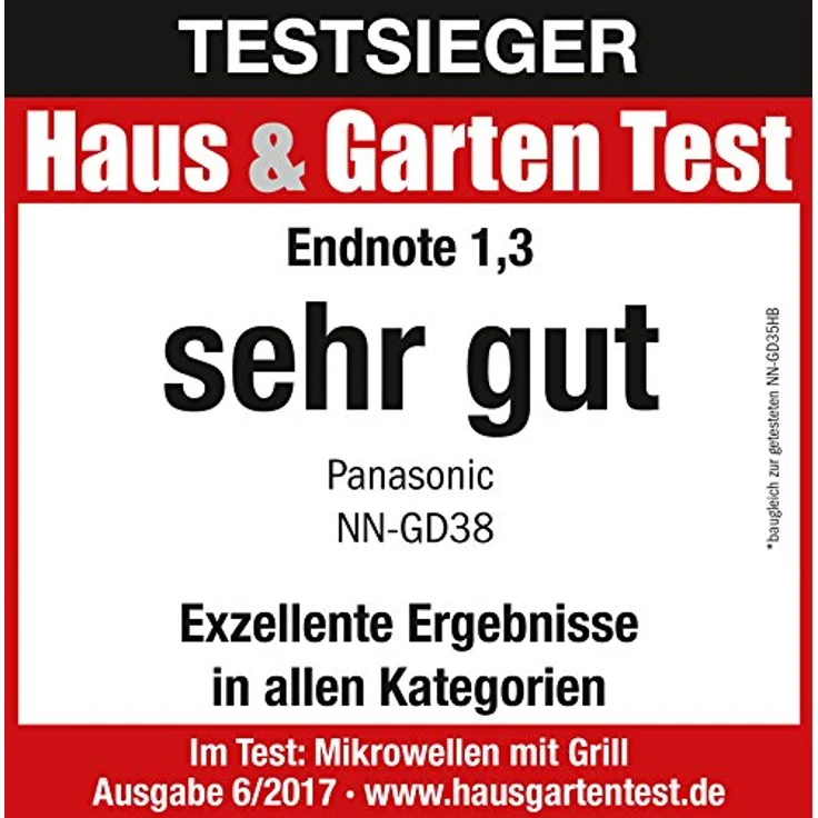 Panasonic NN-GD38HSGTG Mikrowelle mit Grill, Standgerät, 1000 Watt, Dampfgarer, Steamer, Kombi-Mikrowelle, Pizza-Pfanne, 23 Liter Garraum, edelstahl-schwarz – Bild 6