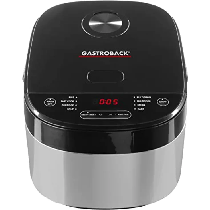 Gastroback Design Multicook Pro, 42527, 8 in 1 Multifunktionskocher mit voreingestellten Programmen, 5 Liter, 3D-Heizsystem und Warmhaltefunktion