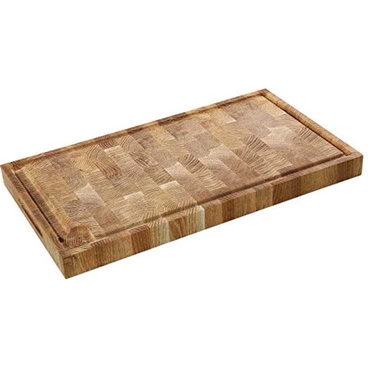 Zassenhaus KP0000057201 Eiche Stirnholz Hackblock, Holz, 54x30x4 – Bild 1