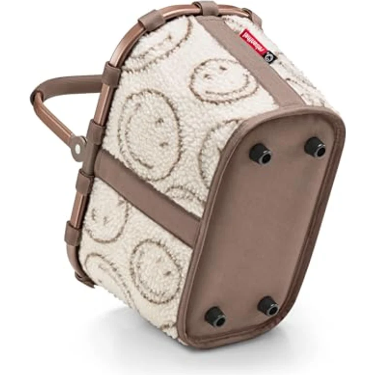 reisenthel carrybag XS smiley® teddy chocolate, stabiler Einkaufskorb mit Innentasche, wasserabweisendes Design, Maße 33,5 x 21 x 19,5 cm, Volumen 5 l – Bild 4