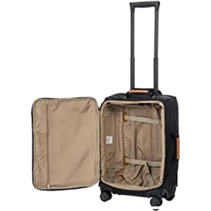 Bric's Erweiterbarer Cabin Trolley, X-Collection, Handgepäckkoffer mit 4 Doppelrädern, Strapazierfähig und Ultraleicht, Größe: 36x55x23 cm, Schwarz – Bild 3