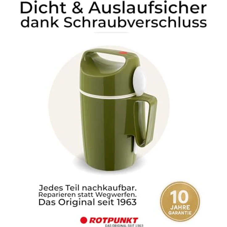 ROTPUNKT Speisegefäß 850 Dirk 0,85 l | BPA frei | Glaseinsatz | hochwertig | Olive – Bild 7