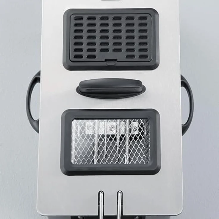 Severin FR 2431 Fritteuse 2.000 W, 3 L Kapazität, 400 g Frittiermenge edelstahl-schwarz – Bild 5